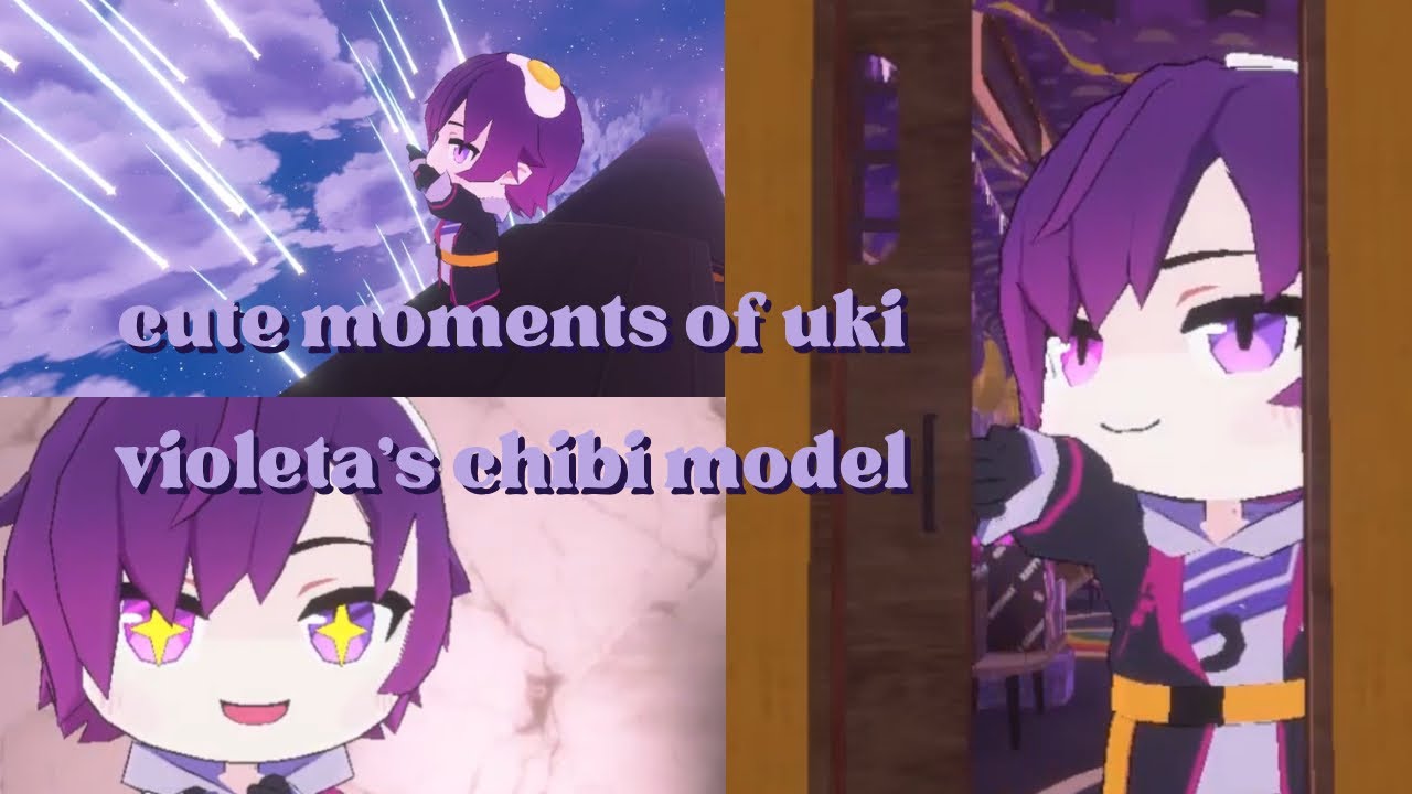 cute moments of Uki Violeta’s chibi form! | NIJISANJI EN