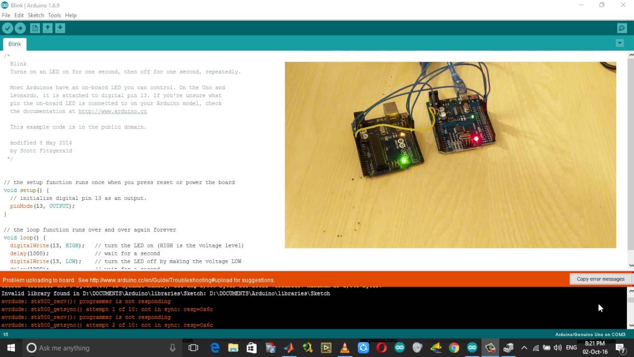 Исправление avrdude: stk500_getsync(): не синхронизировано: ошибка в Arduino