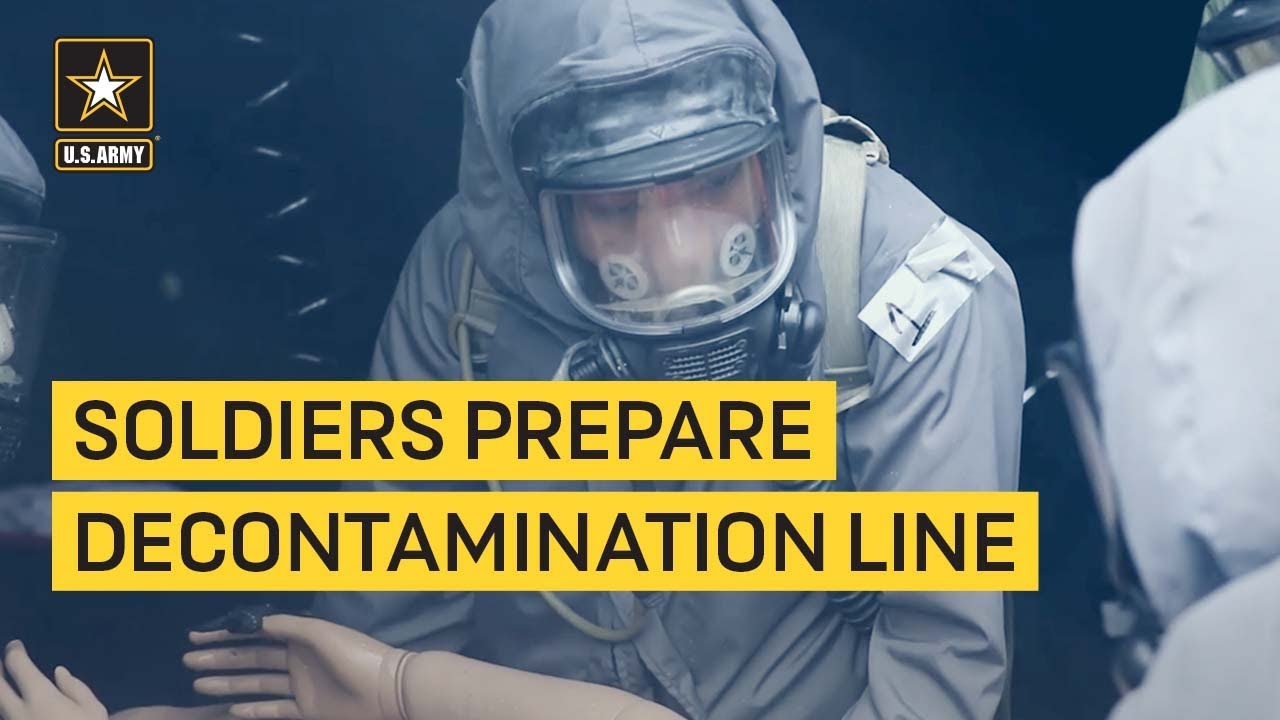 Chemical Company Soldiers Prepare Decontamination Line During Guardian Response 22