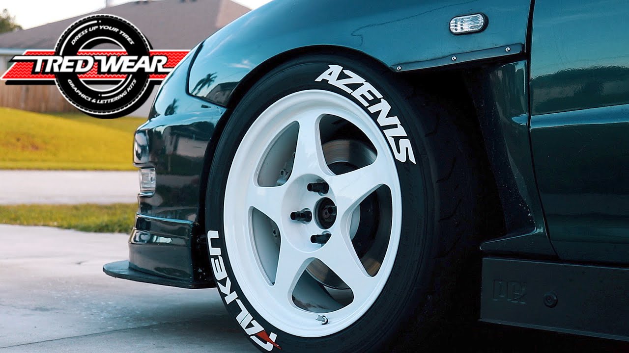 K24 TURBO INTEGRA GETS TREDWEAR TIRE GRAPHICS! *LOOKS AMAZING*