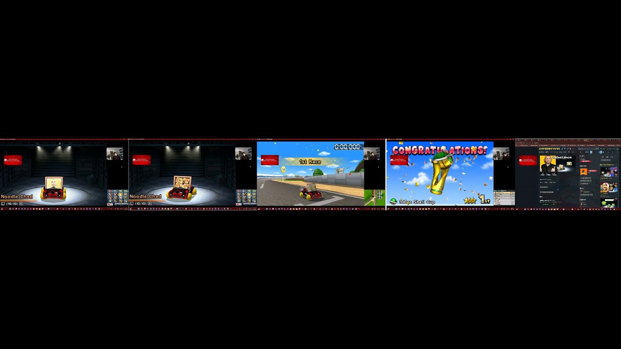 Noodle Chad Nickleback mod MK CTGP7 Shell Cup 100cc Nintendo 3DS Azahar Fun Run