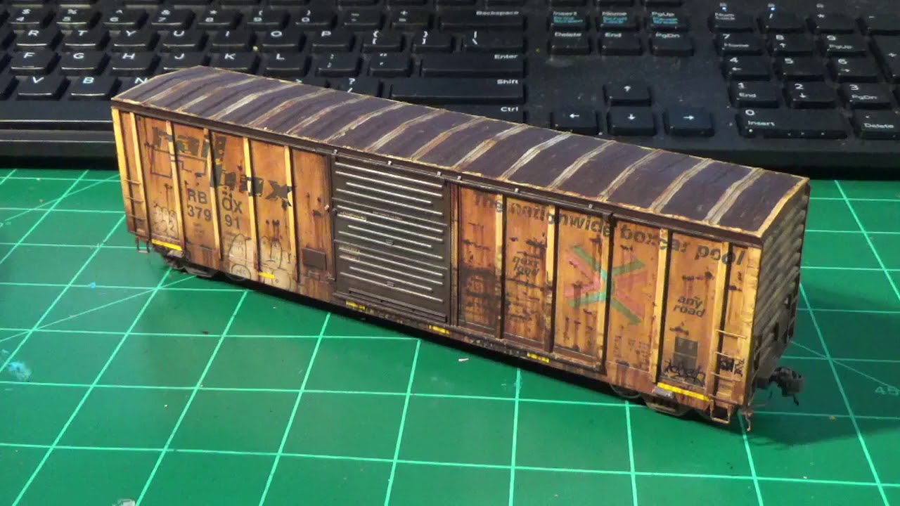 The Railbox! HO Boxcar Weathering Series. Episode 3.