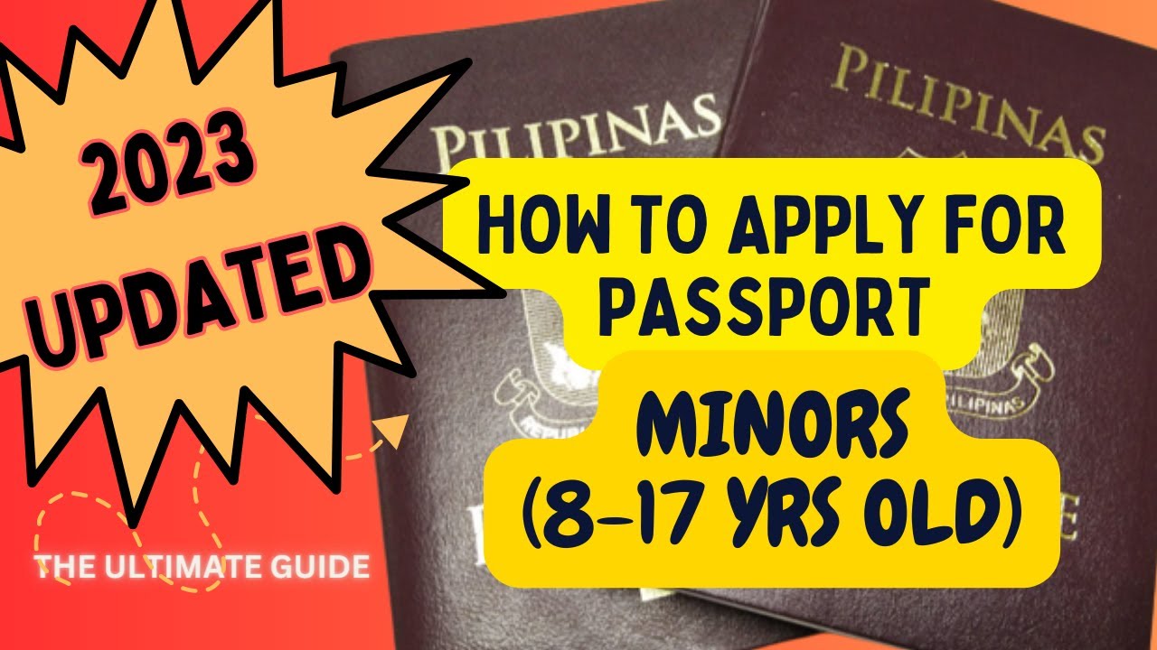 PAANO MAG-APPLY NG PASSPORT PARA SA MINORS NA 8-17 YRS OLD (2023) | STEP-BY-STEP + TIPS (UPDATED!)