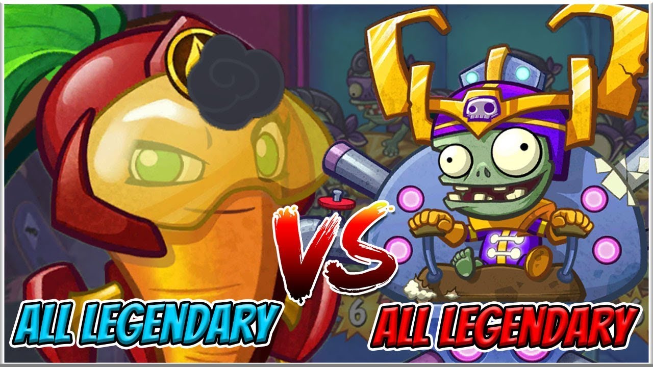 Beta-Carrotina Legendary Deck vs Huge Gigantacus Legendary Deck - Plants vs Zombies Heroes