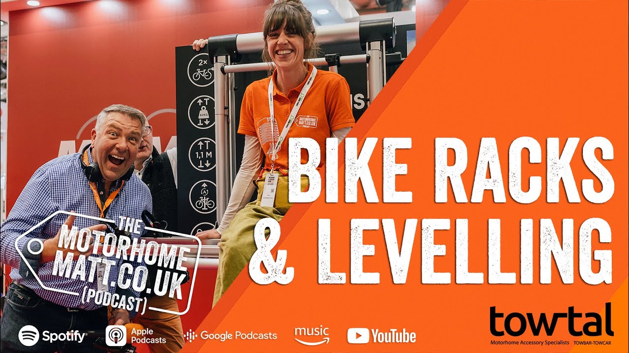 Automatic motorhome levelling and electric bike racks | High-tech motorhome accessories