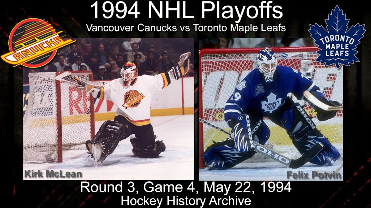 1994R3G4 Toronto Maple Leafs at Vancouver Canucks Game 4