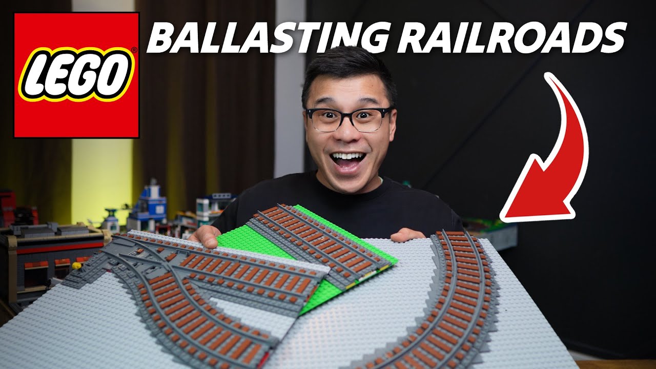 Ballasting LEGO Railroad Tracks Like a PRO