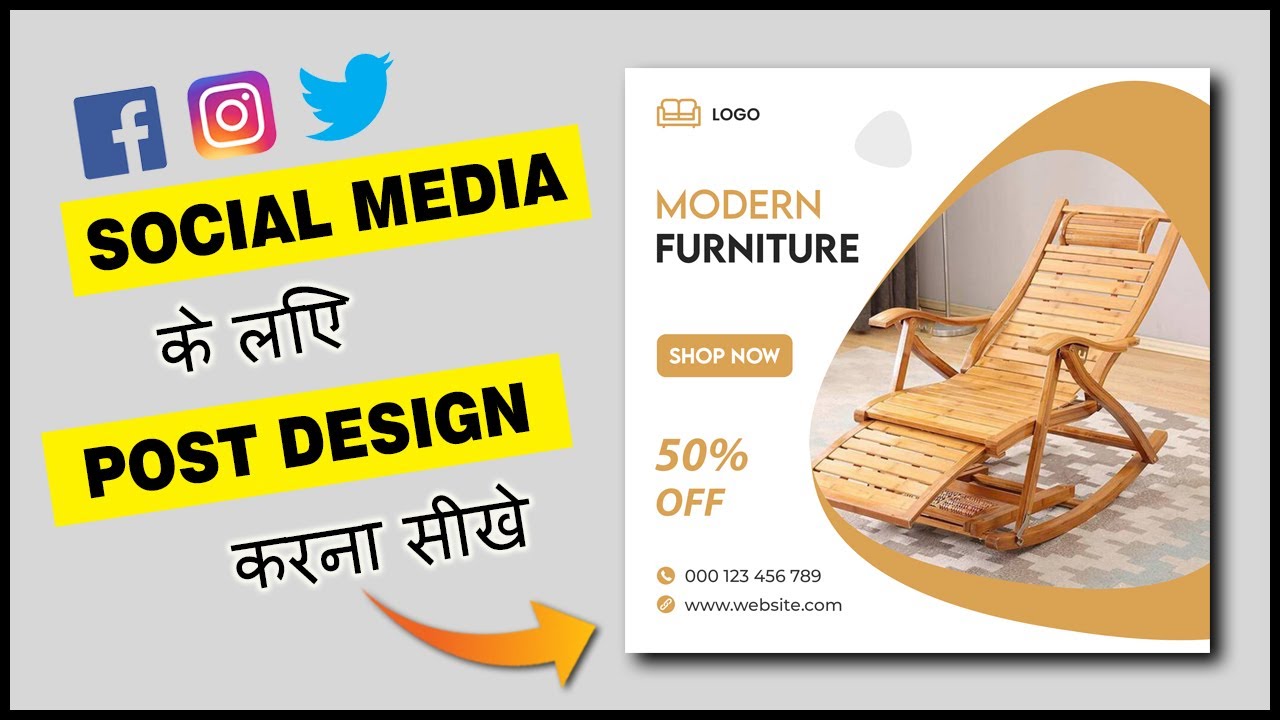 How To Design Social Media Post | Social Media Post Design In CorelDraw