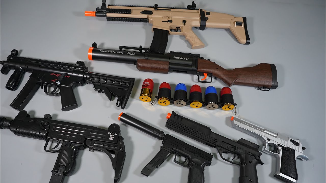 M79 Grenade Launcher Nerf Toy Gun - FN SCAR Airsoft - MP5 - Uzi - Desert Eagle - Toy Guns Collection