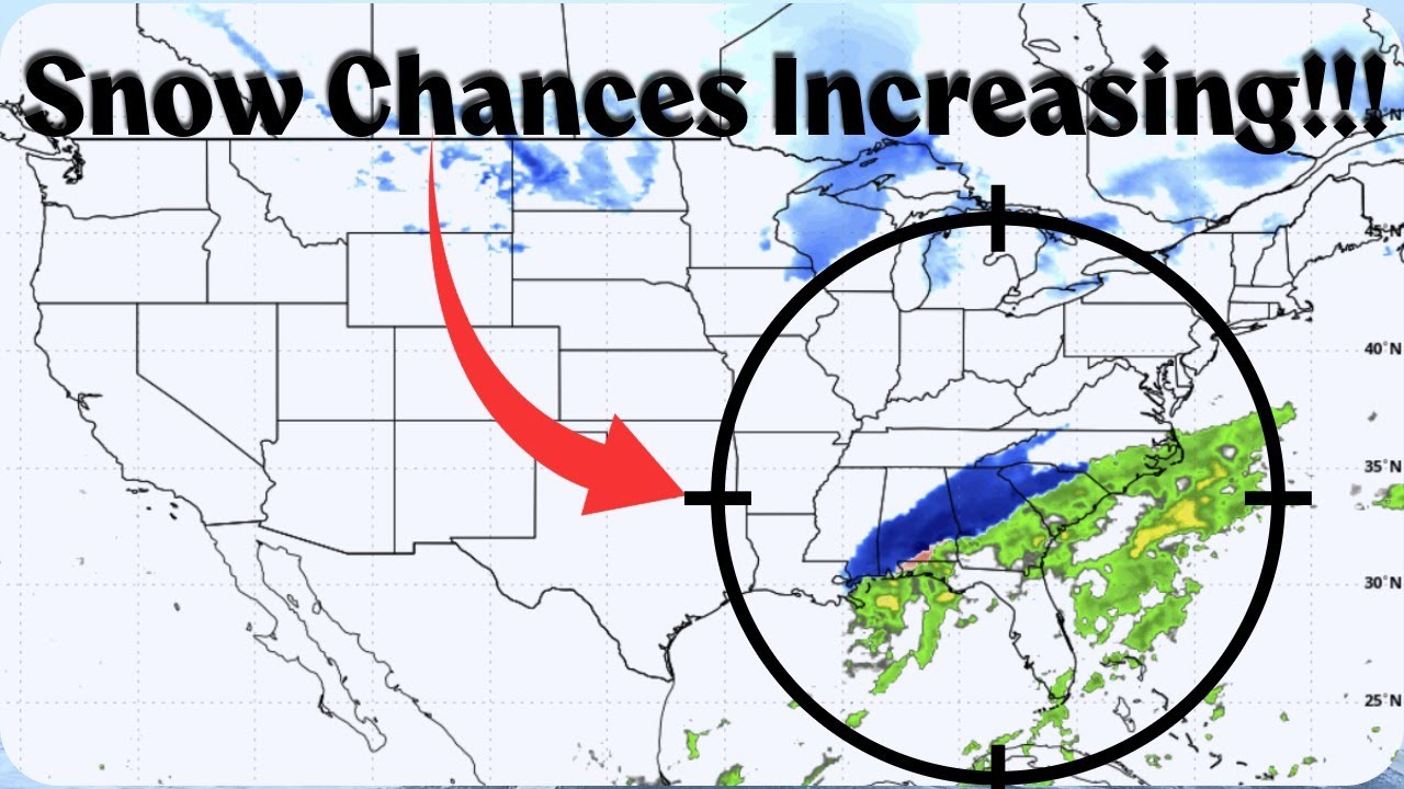 It's getting exciting now! Snow chances increasing for the South! #snowstorm