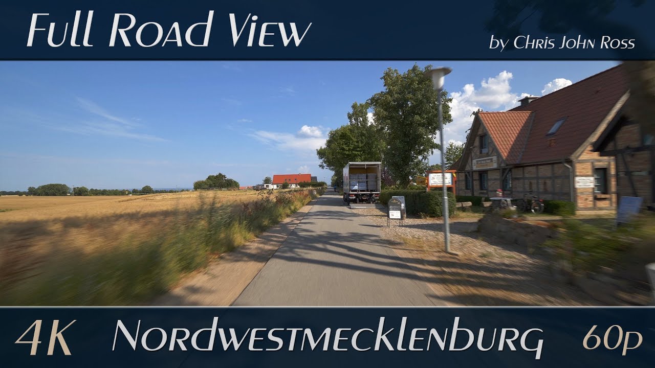 Kl&uuml;tz/Boltenhagen, Landkreis Norwestmecklenburg, Germany: Dorfstra&szlig;e, Ausbau - 4K Ultra HD Video