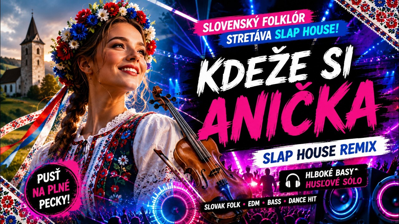 Kdeže si Anička - Modern&yacute; Ľudov&yacute; Remix 2026 (Slap House & Deep Bass)
