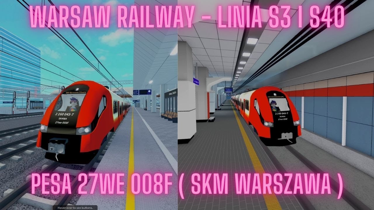 Warsaw Railway - Linia S3 i S40, Pesa 27WE 008F ( SKM Warszawa ) - Roblox #36