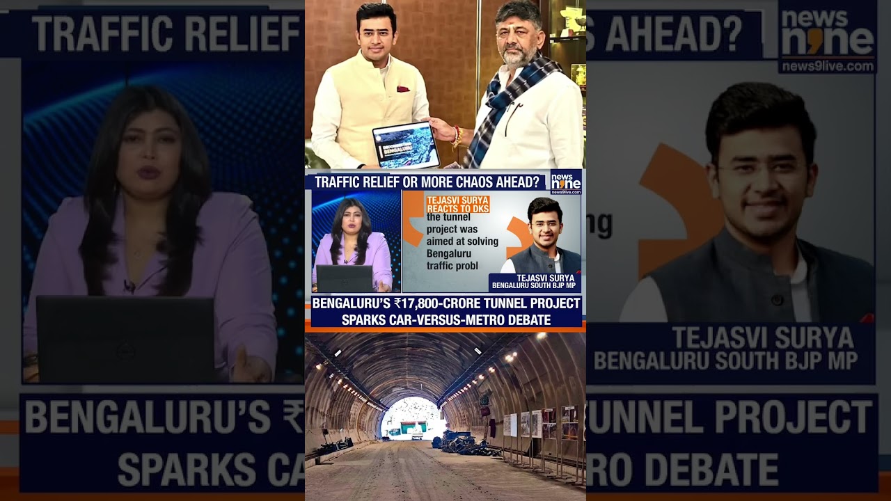 Tejasvi Surya Vs DK Shivakumar Over Bengaluru Tunnel Road | War Of Words Heats Up | News9