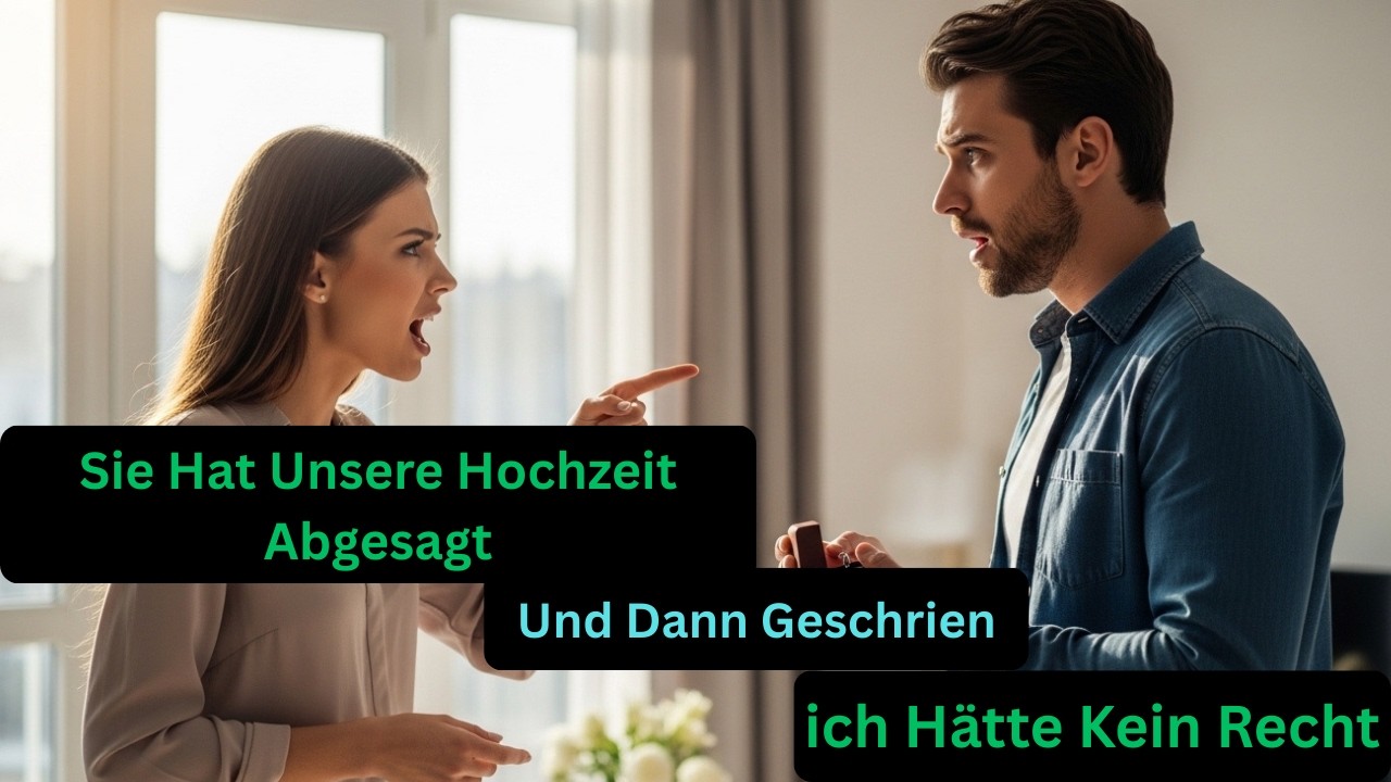 Sie hat unsere Hochzeit abgesagt _ und dann geschrien, ich hätte kein Recht, sie zu befragen