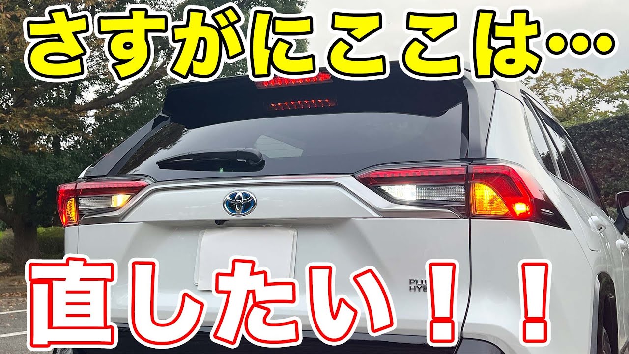 【RAV4 PHEV】外観上唯一の不満点を改善してみた