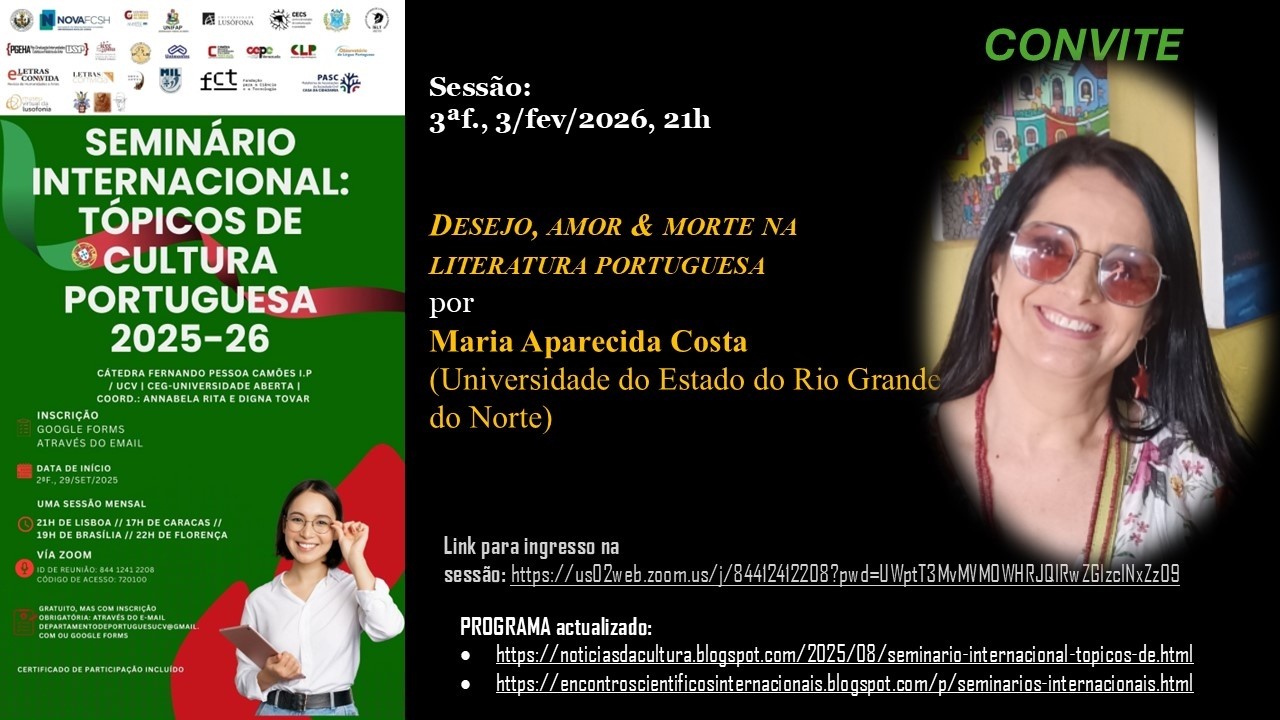 DESEJO, AMOR E MORTE NA LITERATURA PORTUGUESA