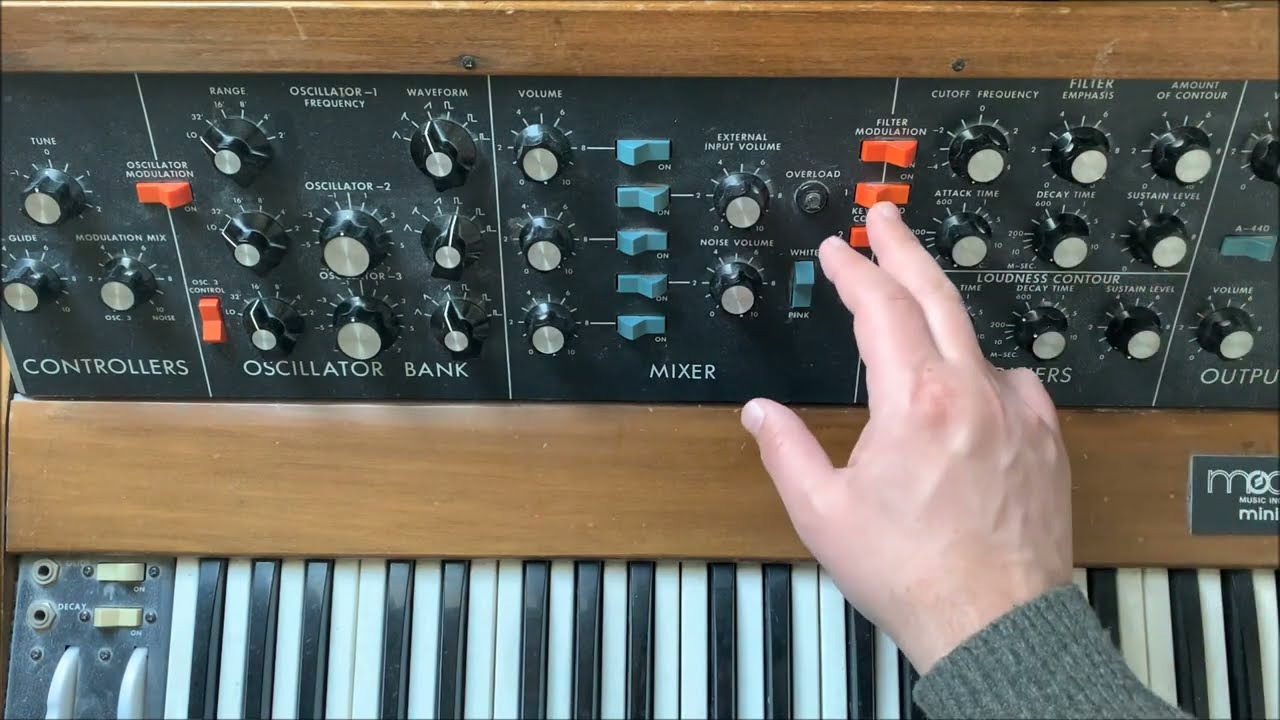 Minimoog Kraftwerk robot bass