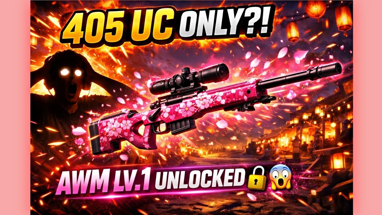 405 UC for the Lv. 1-30 Bonus Pass, Crimson Petal AWM unlocked… AWM Lv.1 unlocked 🔓😱