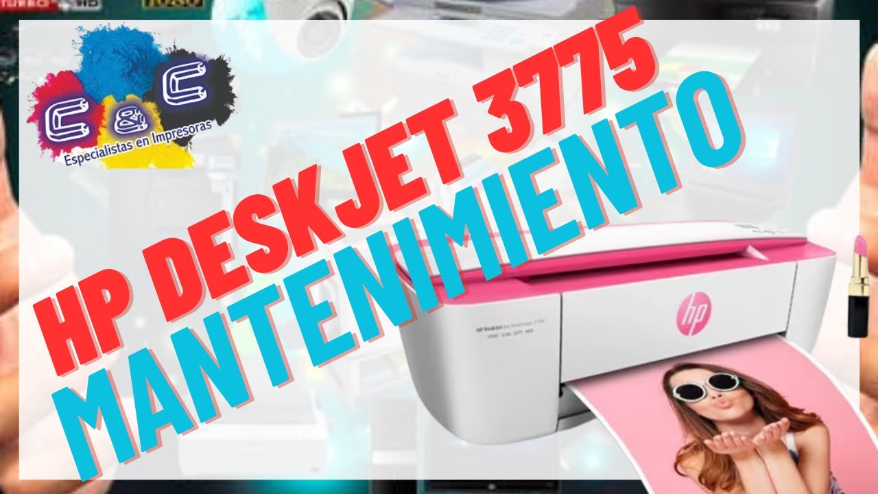 Impresora HP DeskJet 3775.  Mantenimiento. Desarmado y Armado. MUY BIEN EXPLICADO.