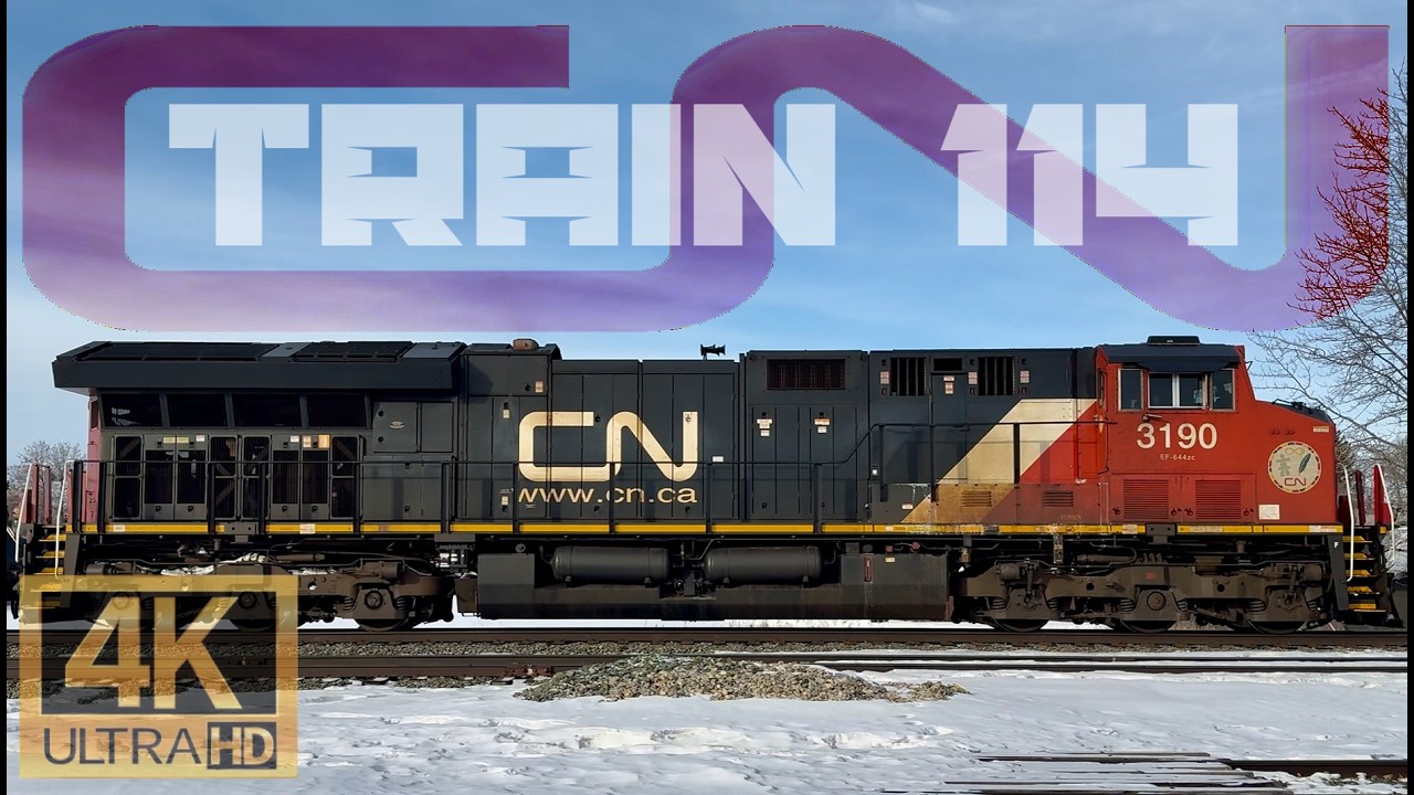 CN INTERMODAL TRAIN #114! | Heavy Freight Action