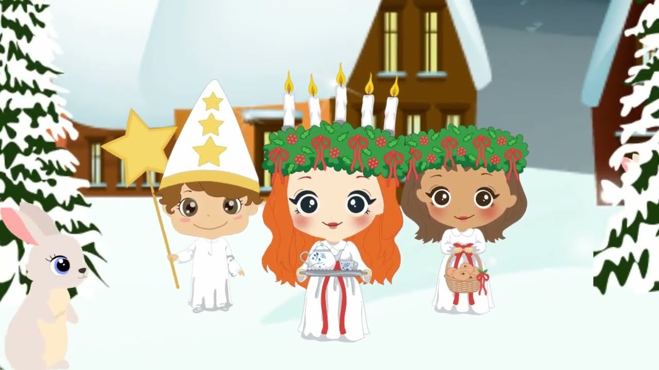 🕯️Santa Lucia| Nursery Rhymes & Kids Songs🕯️