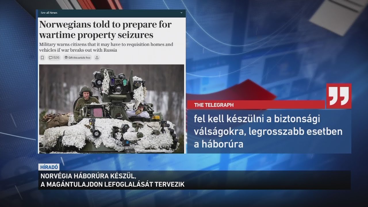 Háborúra készül Norvégia, a magántulajdon lefoglalását tervezik