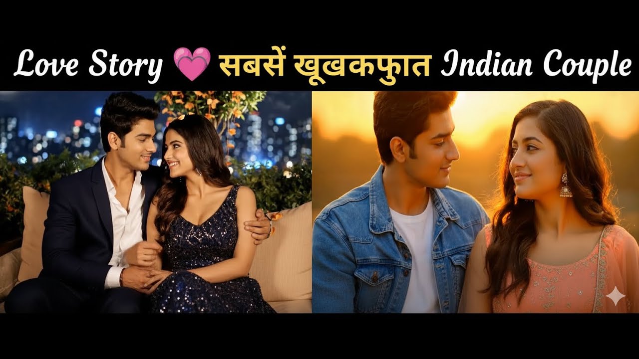 Love Story 💖 सबसे ख़ूबसूरत Indian Couple | Night Rooftop