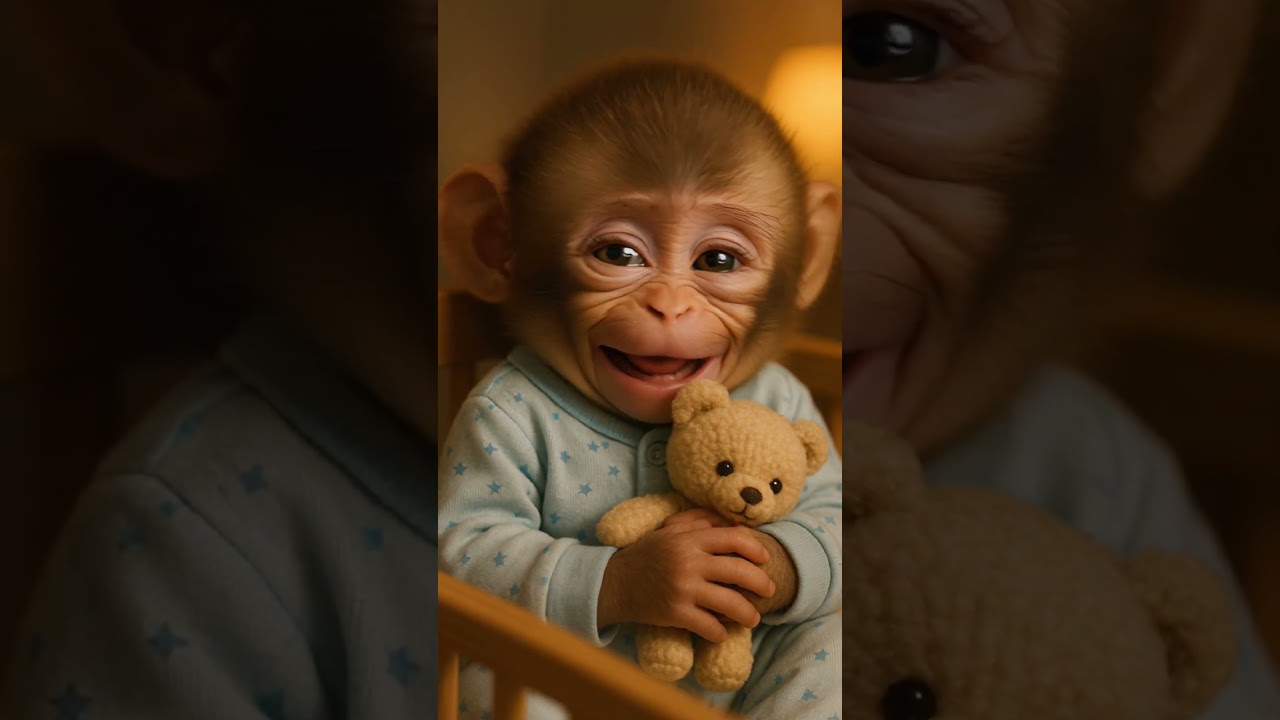 Why Is This Monkey Hugging A Teddy Bear?