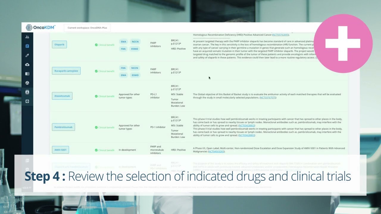 OncoKDM Clinical Decision Software
