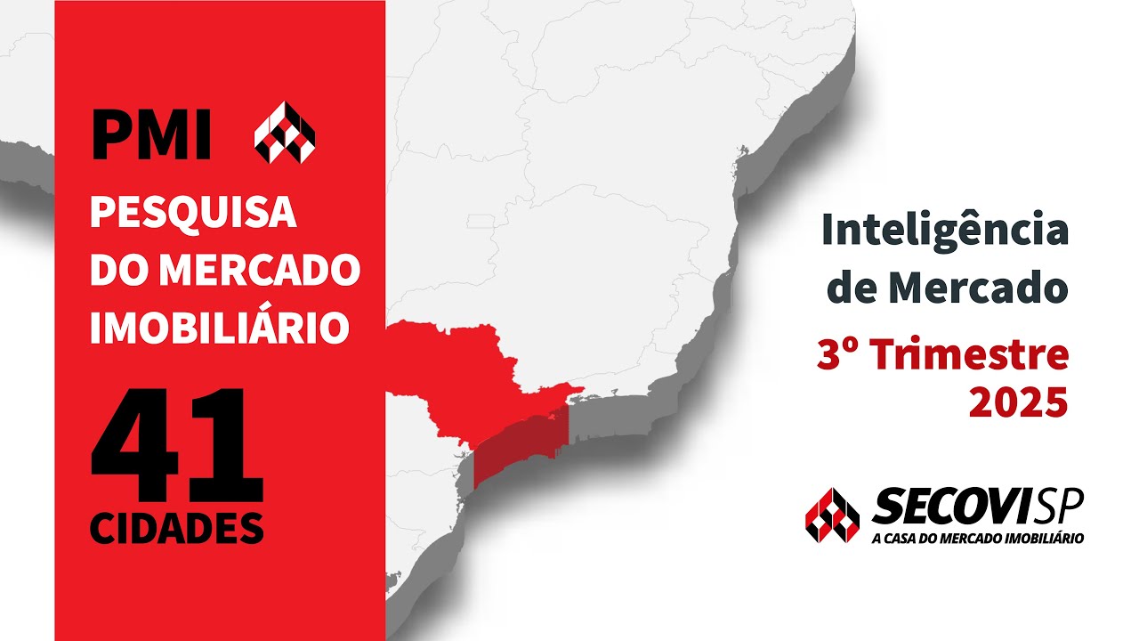 Pesquisa do Mercado Imobili&aacute;rio - 41 cidades do Estado de SP &ndash; 3t/2025
