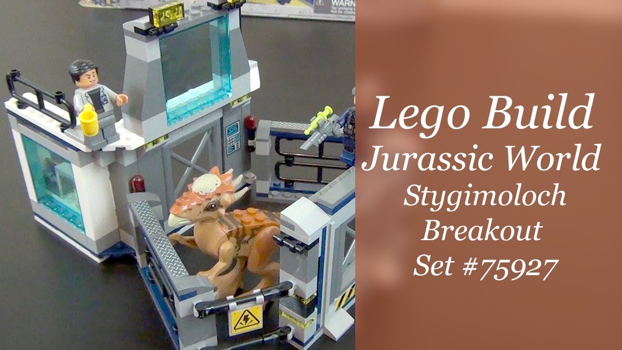 LEGO Jurassic World Stygimoloch Breakout Set #75927 Build