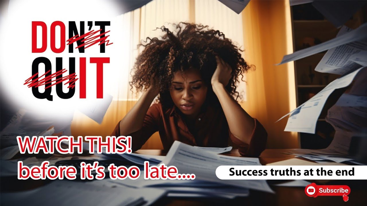 Before You Quit Your Business, WATCH THIS! 💔🔥 | The Truth No One Tells You About Success