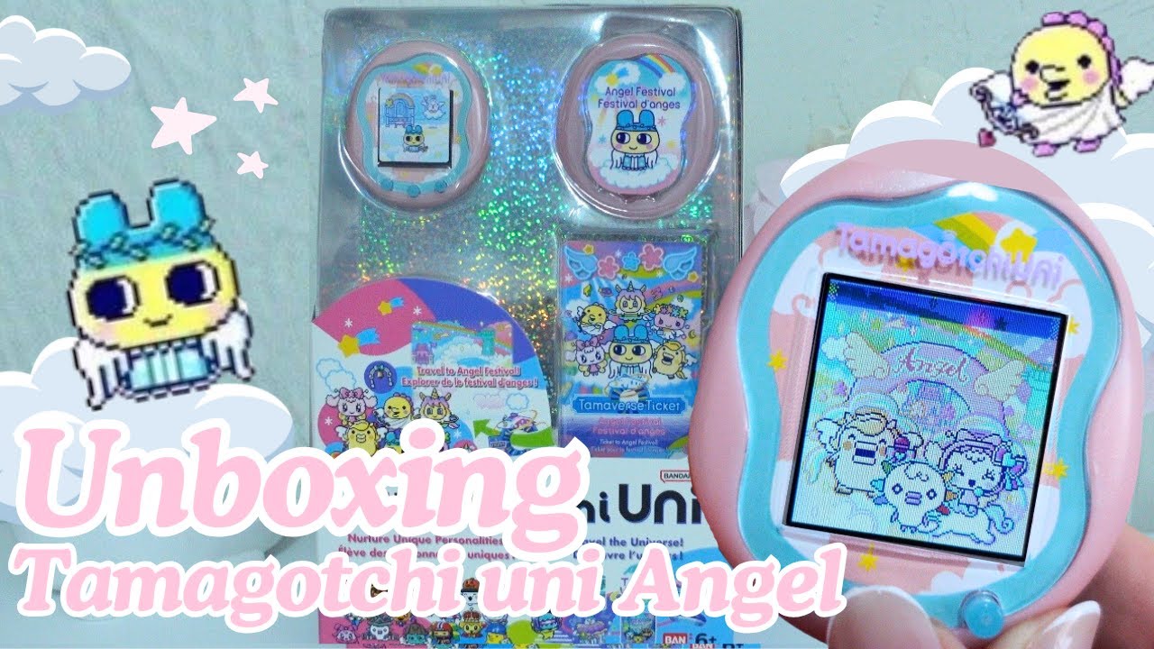 Unboxing the Tamagotchi Uni Angel | First Reactions + Gameplay (Cuteness overload)