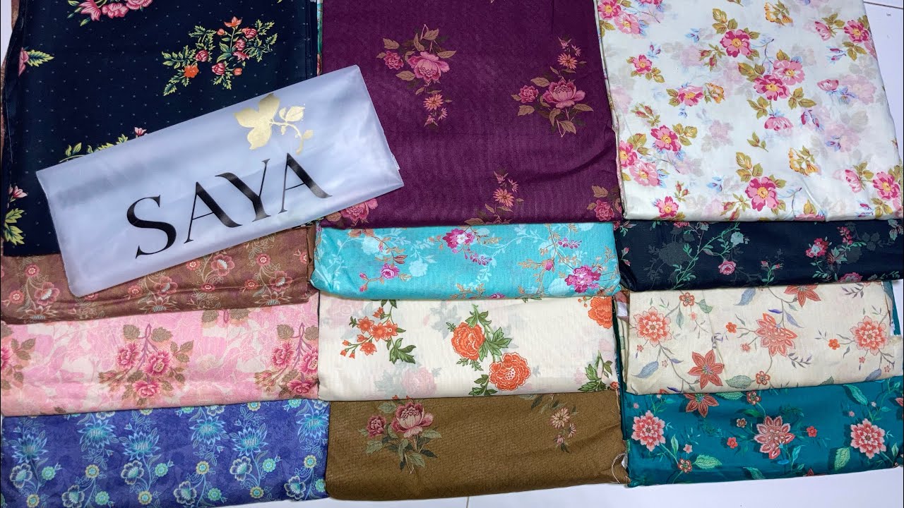 SAYA LAWN SUMMER 2025 || SAYA THREE PIECE LAWN 2025 || SAYA LAWN COLLECTION || CLOTHING WORLD❤️‍🔥