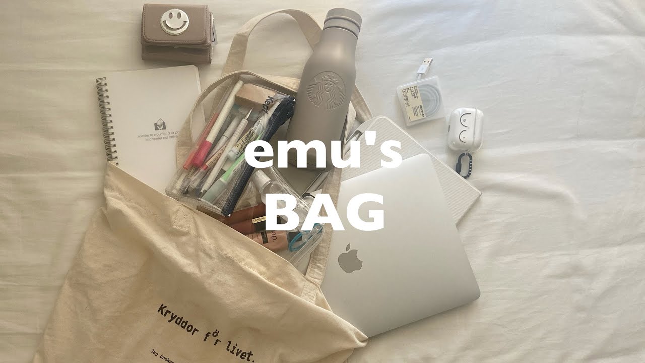 \what's in my bag/学校のバッグの中身を紹介します.お気に入りを詰め込んだバッグ.school ver.