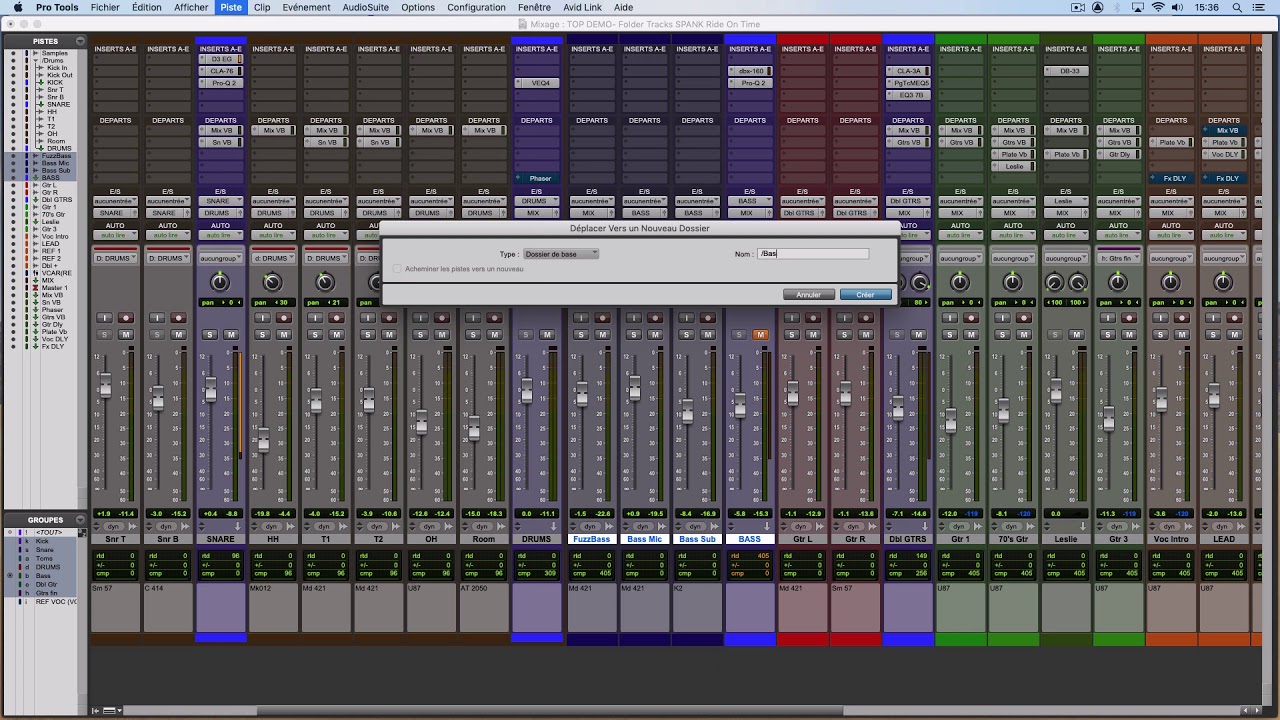 Pro Tools : Folder Tracks (Pt 1) - TOP DEMO