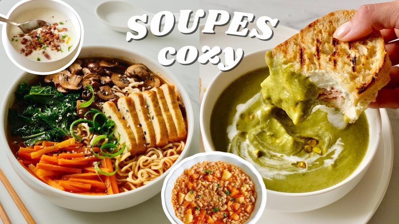 Soupes Réconfortantes 🍜 Vegan, Sain, Facile
