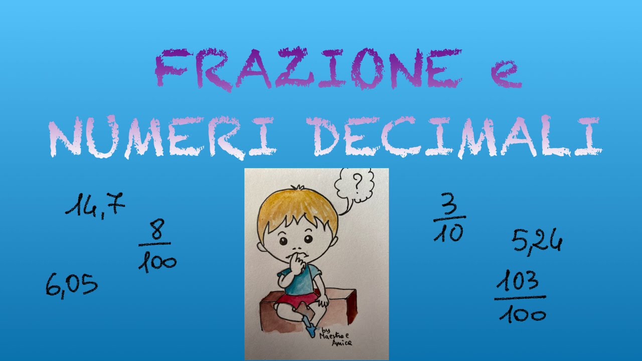 Frazioni e numeri decimali : come si trasformano? Scuola primaria