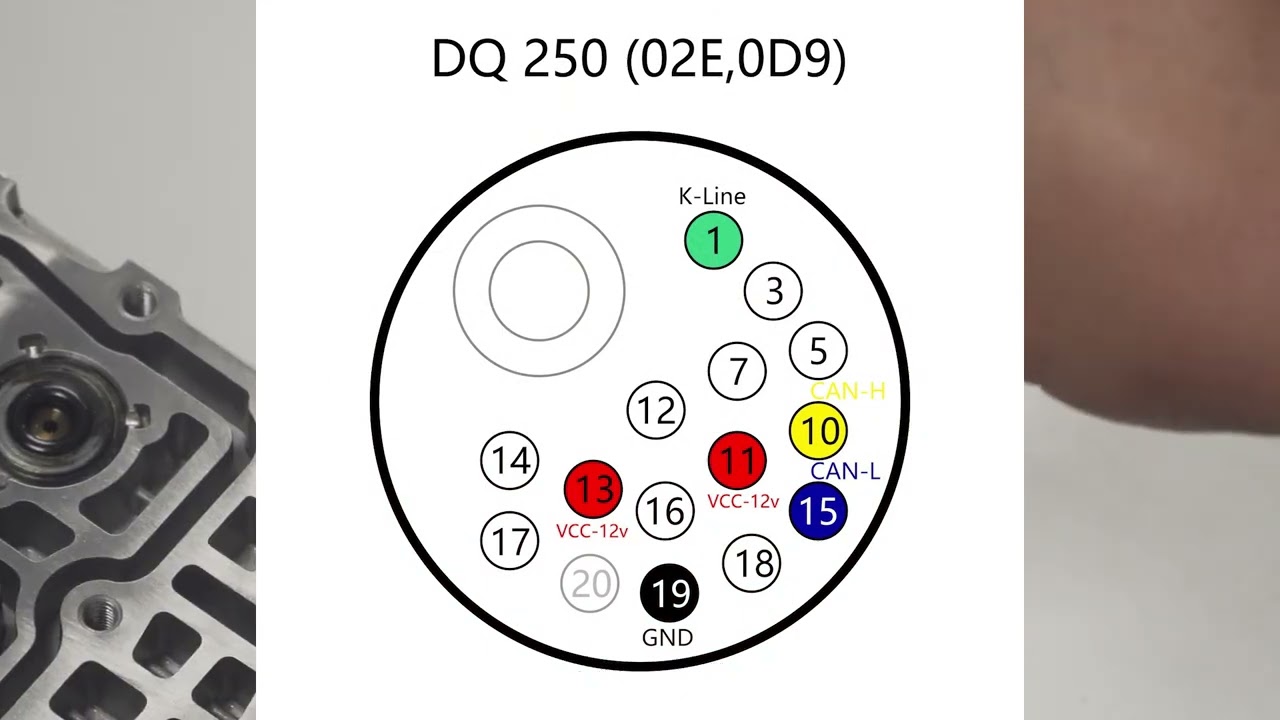 How to Use  Godiag GT107 and PCMtuner to Read DQ250 Data(with subtitles)