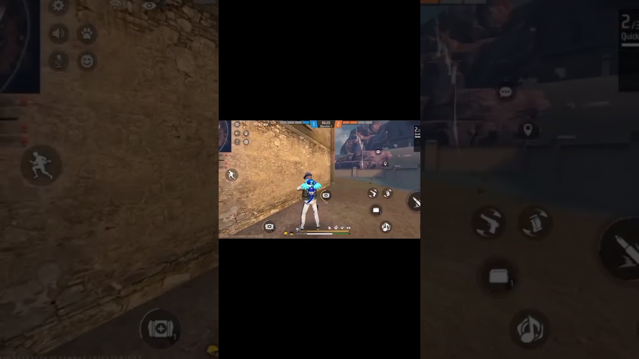 1vs4 crazy kill my killing movements in Free Fire❤️