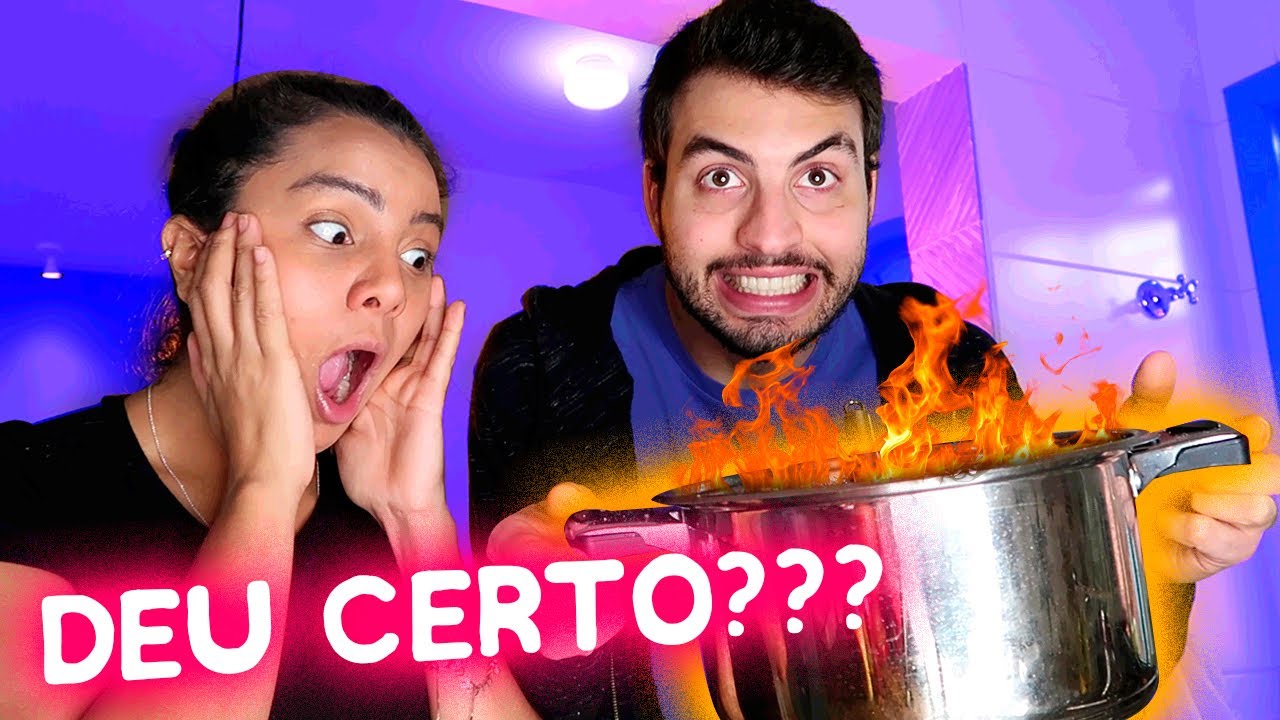 MATHEUS COZINHOU PELA PRIMEIRA VEZ NA VIDA