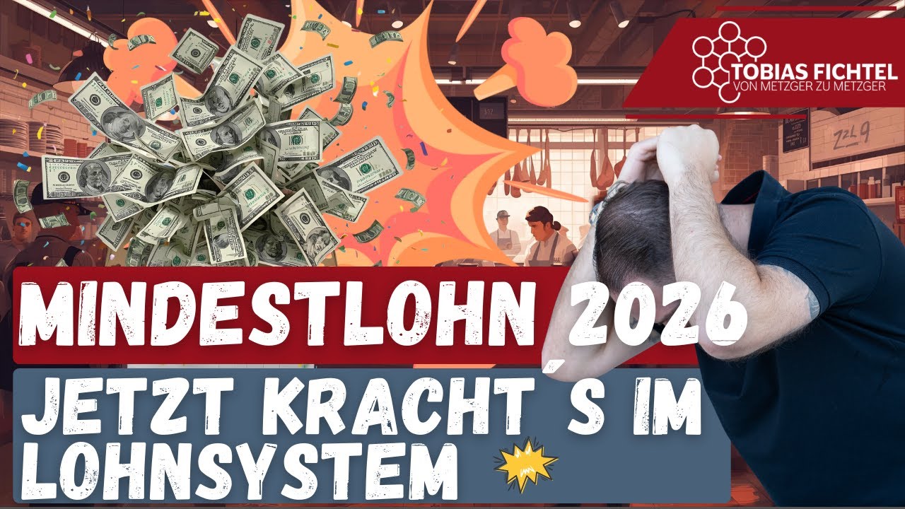 Neuer Mindestlohn 2026 - Wie reagiert man als Fleischer richtig auf die Erhöhung?