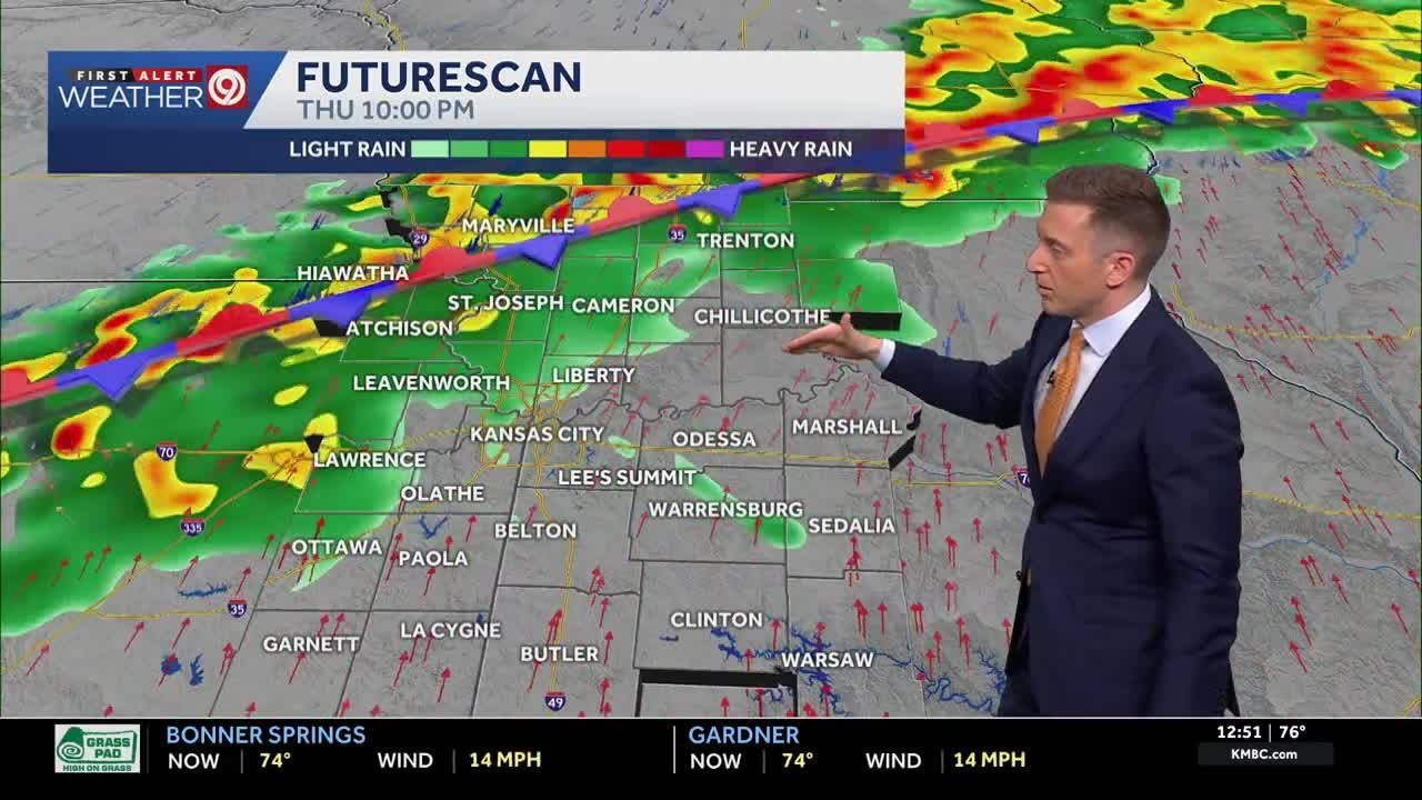 Long stretch of weather with potential for severe thunderstorms coming for Kansas City