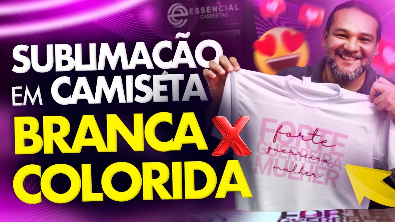 Sublima&ccedil;&atilde;o em Camiseta Colorida