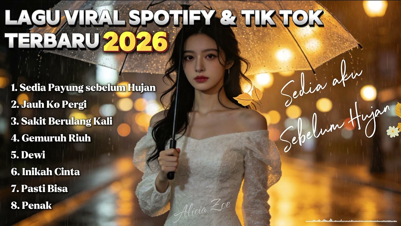 Lagu Viral TikTok & Spotify 2026 | Sedia aku sebelum Hujan Bollywood version & Pop Jazz Mini Album 