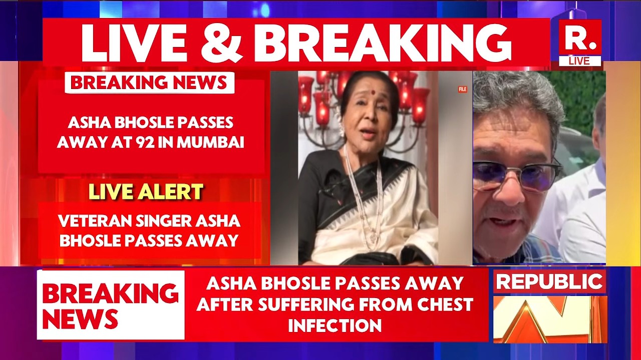 BREAKING: Legendary Singer Asha Bhosle Passes Away at 92 | Mumbai&rsquo;s Breach Candy Hospital