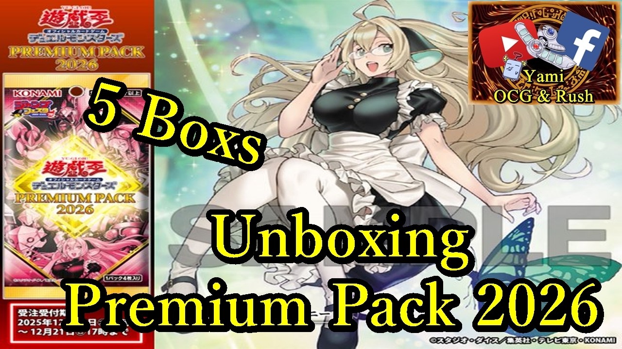 Yugioh Premium Pack 2026 Unboxing 5 Boxs #yugioh #tcg #yugiohcommunity #yugiohcards #ocg #yugiohocg