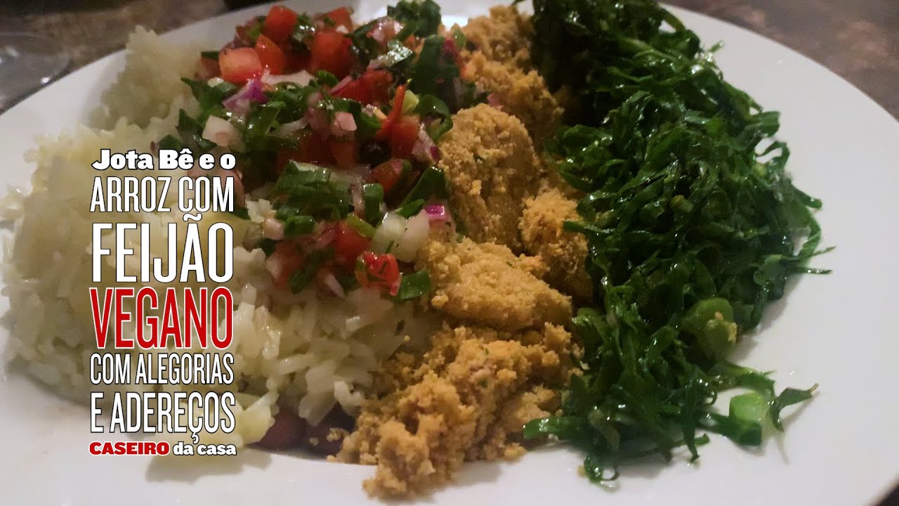 Jota Bê e o ARROZ COM FEIJÃO (VEGANO) COM ALEGORIAS E ADEREÇOS CASEIRO DA CASA