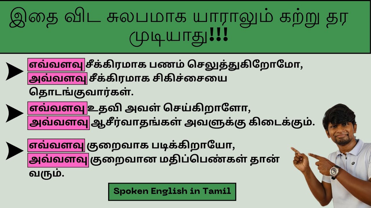 EFFECTIVE USES OF ADVERBS | SPOKEN ENGLISH IN TAMIL | COMPATIVE DEGREE | #spokenenglish #vocabulary